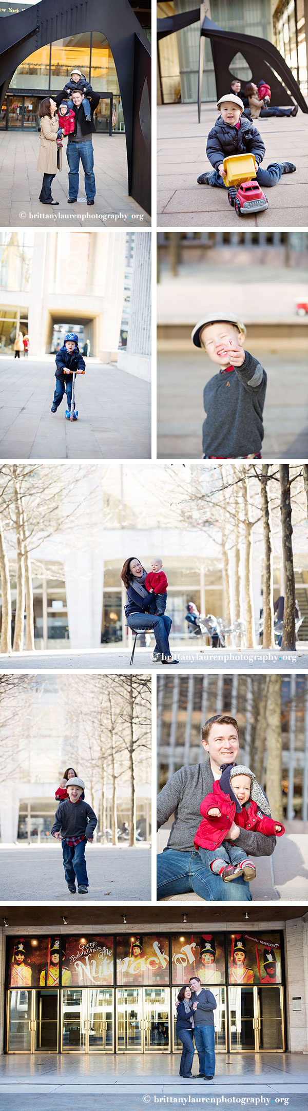 New York City Family Photography Session at Lincoln Center
