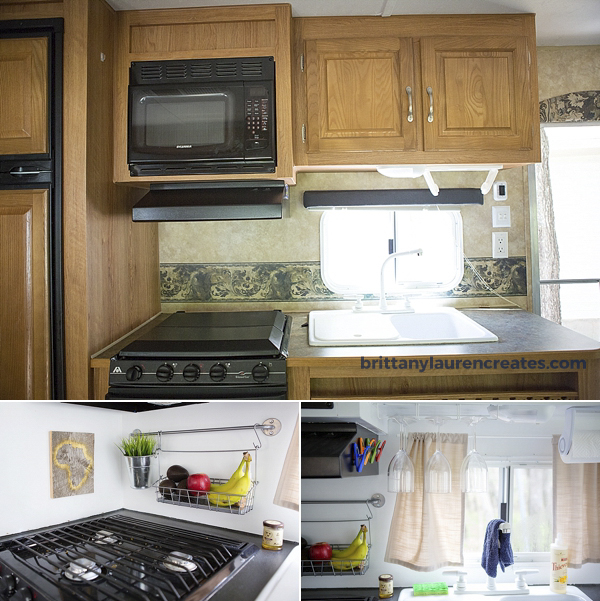 Kitchen renovation in camper