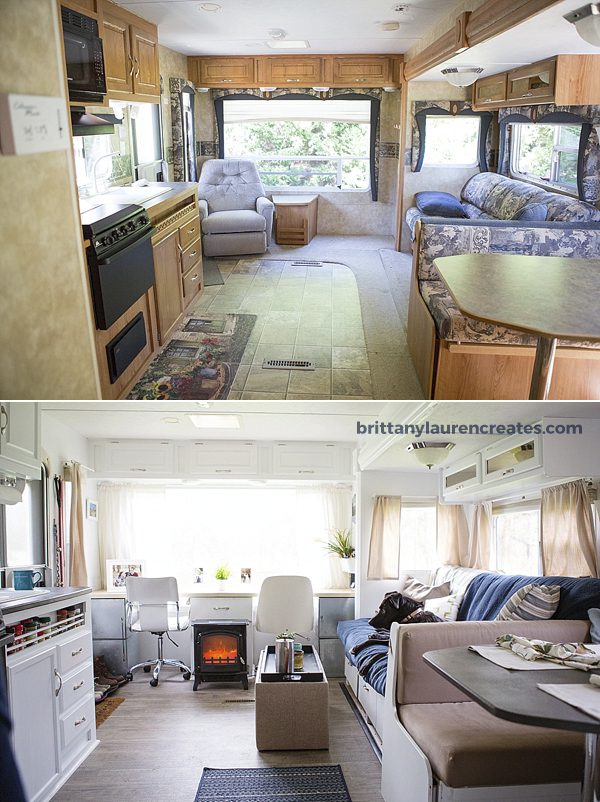 dramatic camper makeover for full time traveling