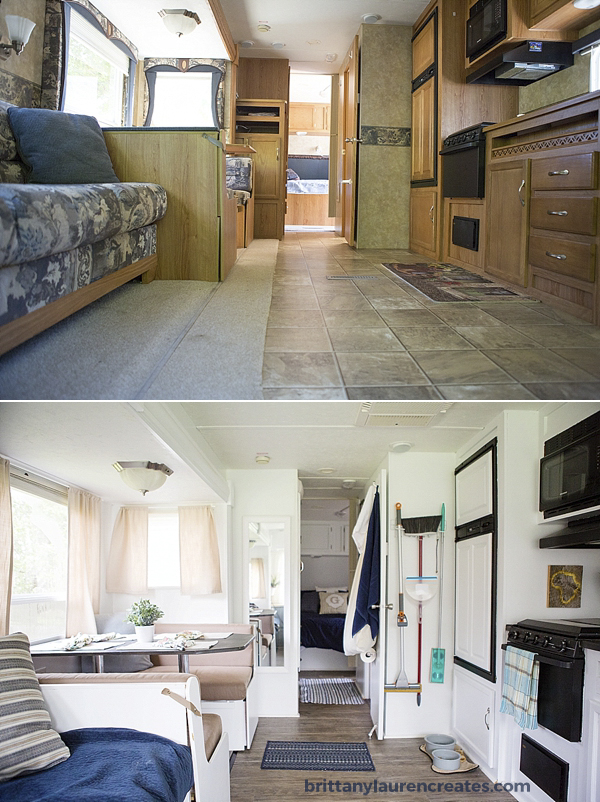 gorgeous camper before and after